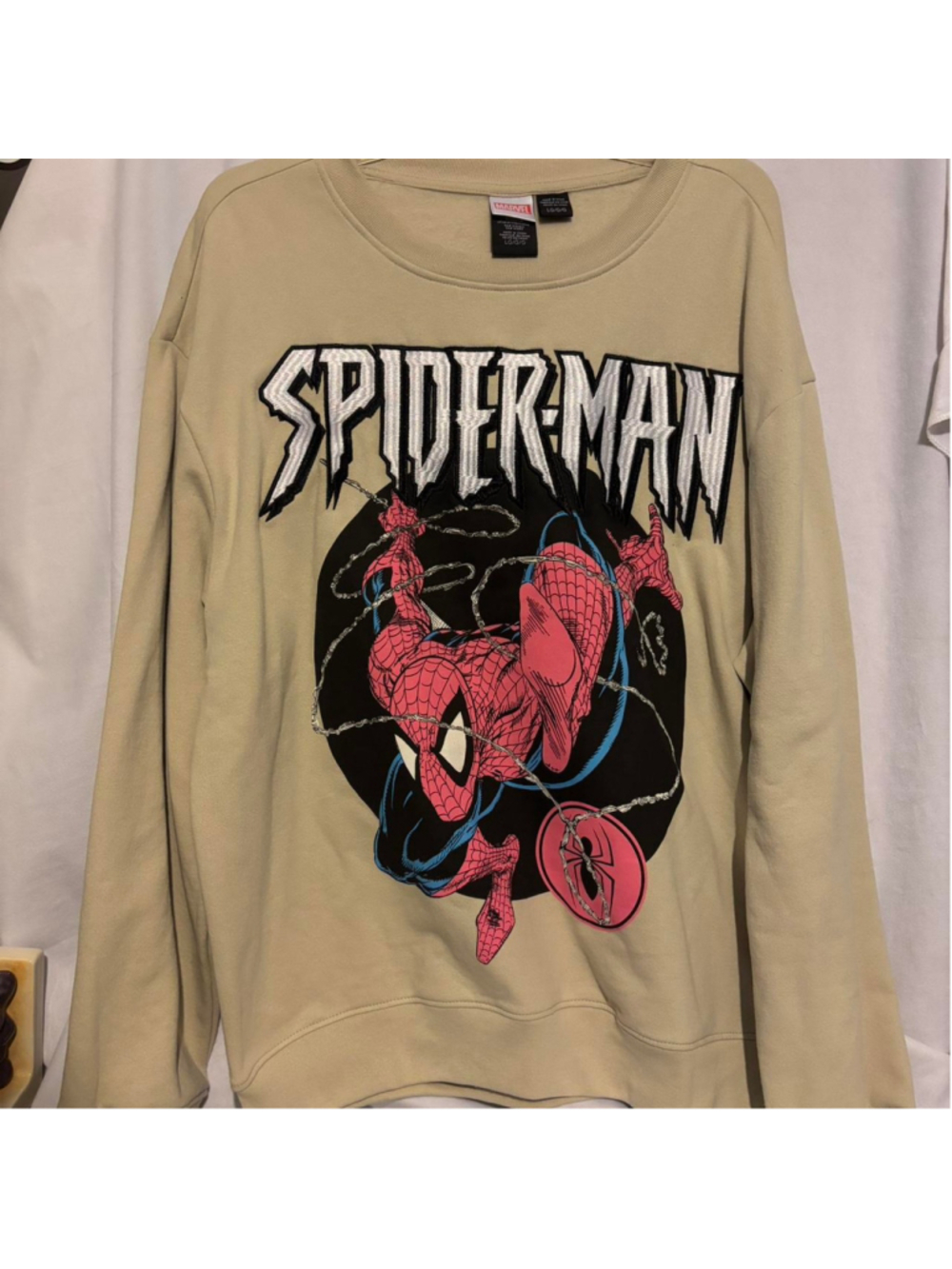 Vintage Light brown SweatShirt Spiderman Marvels